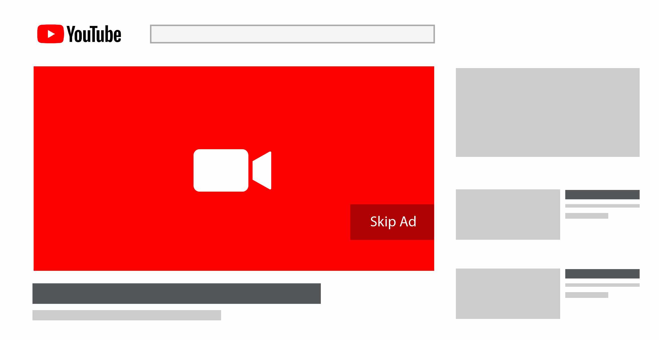 What's an example of a managed placement for a trueview in-stream ad?